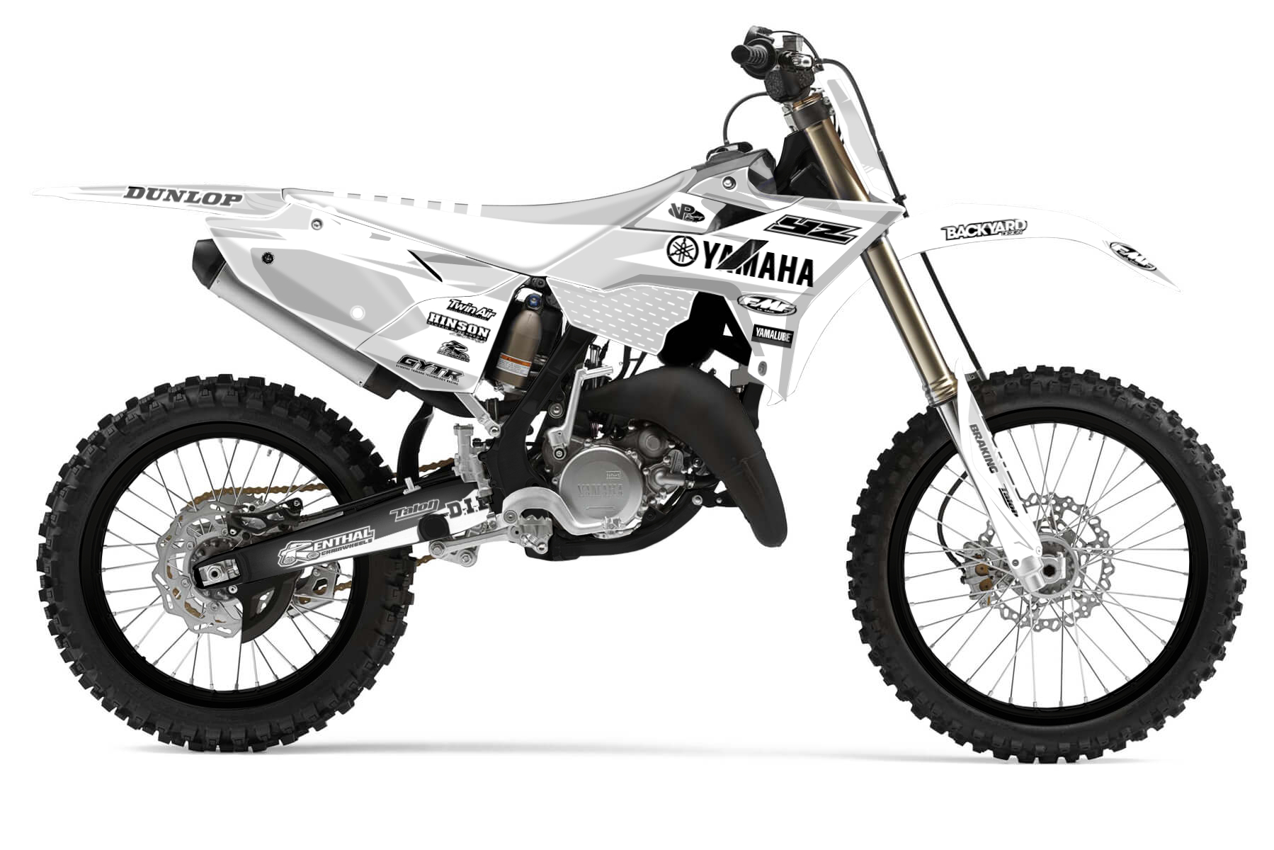
Yamaha YZ 125 – Racetech Revolution
MX Graphic Kits

The Racetech Revolution plastic kit makes your Yamaha YZ 125 look even more aggressive and competitive. You got to love the style that matches perfectly with the bodywork of the bike